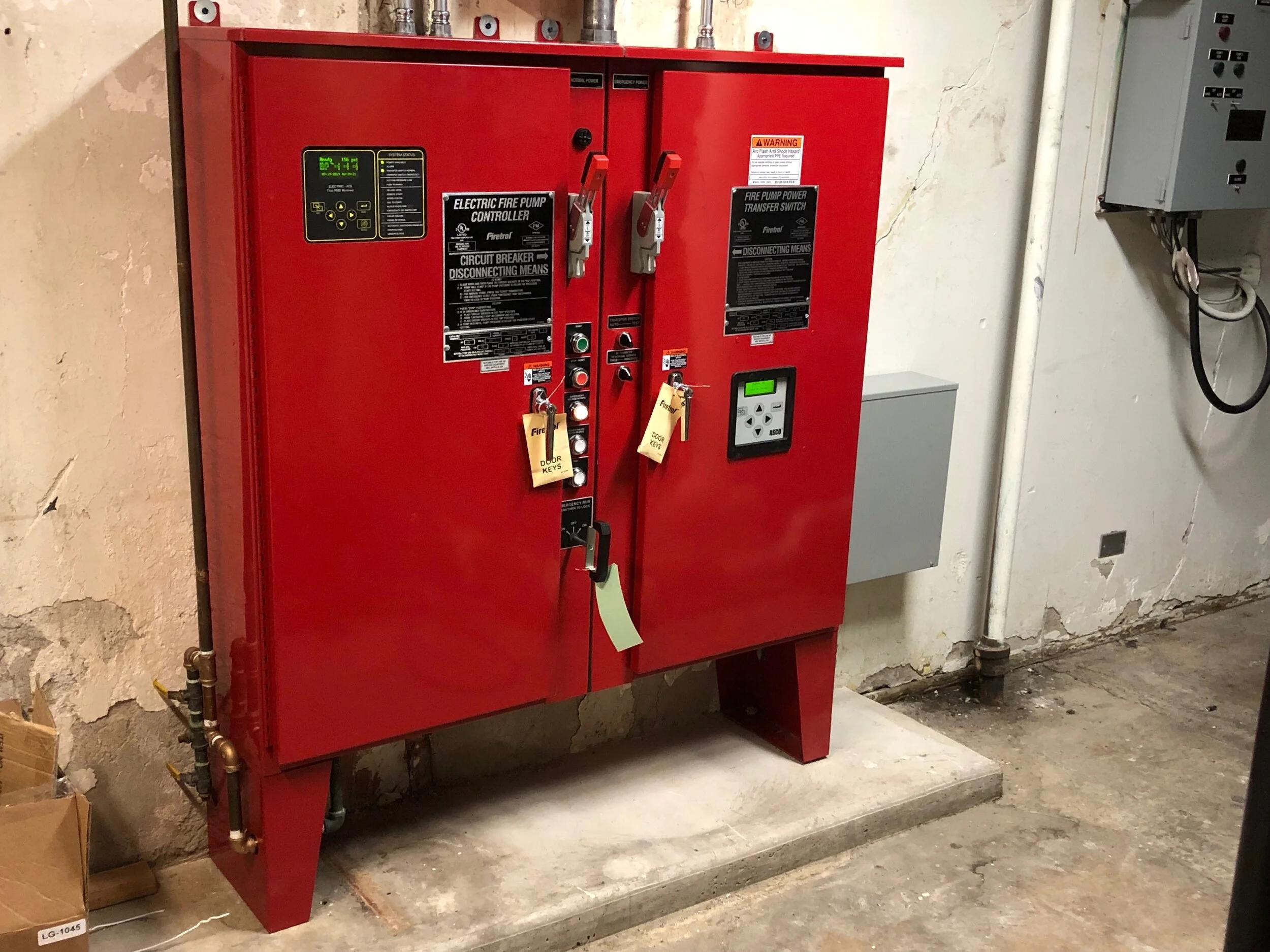 GS AGNI Electric Fire Pump Controller red panel